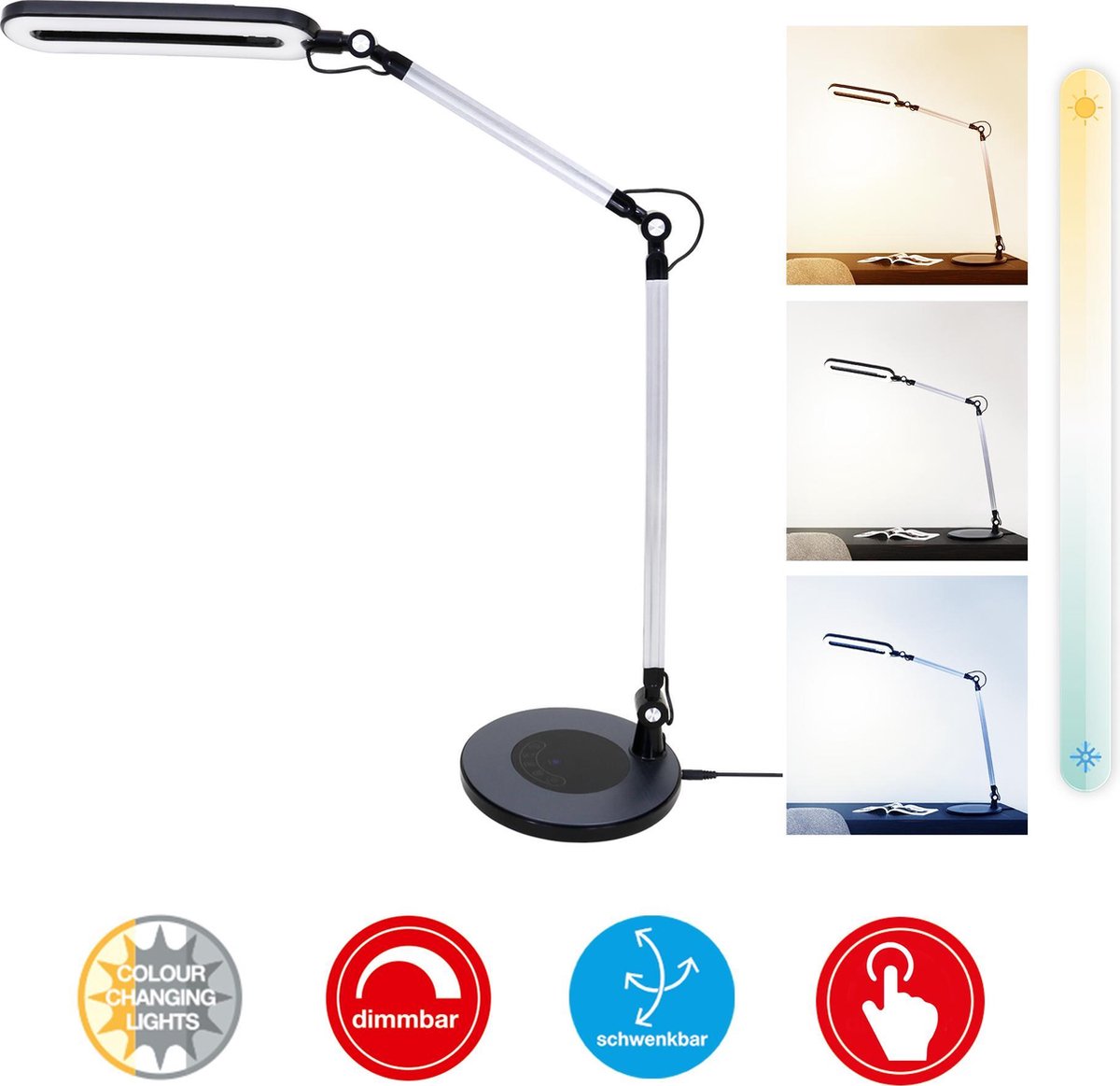 BRILONER Swan - LED Bureaulamp thumbnail 5