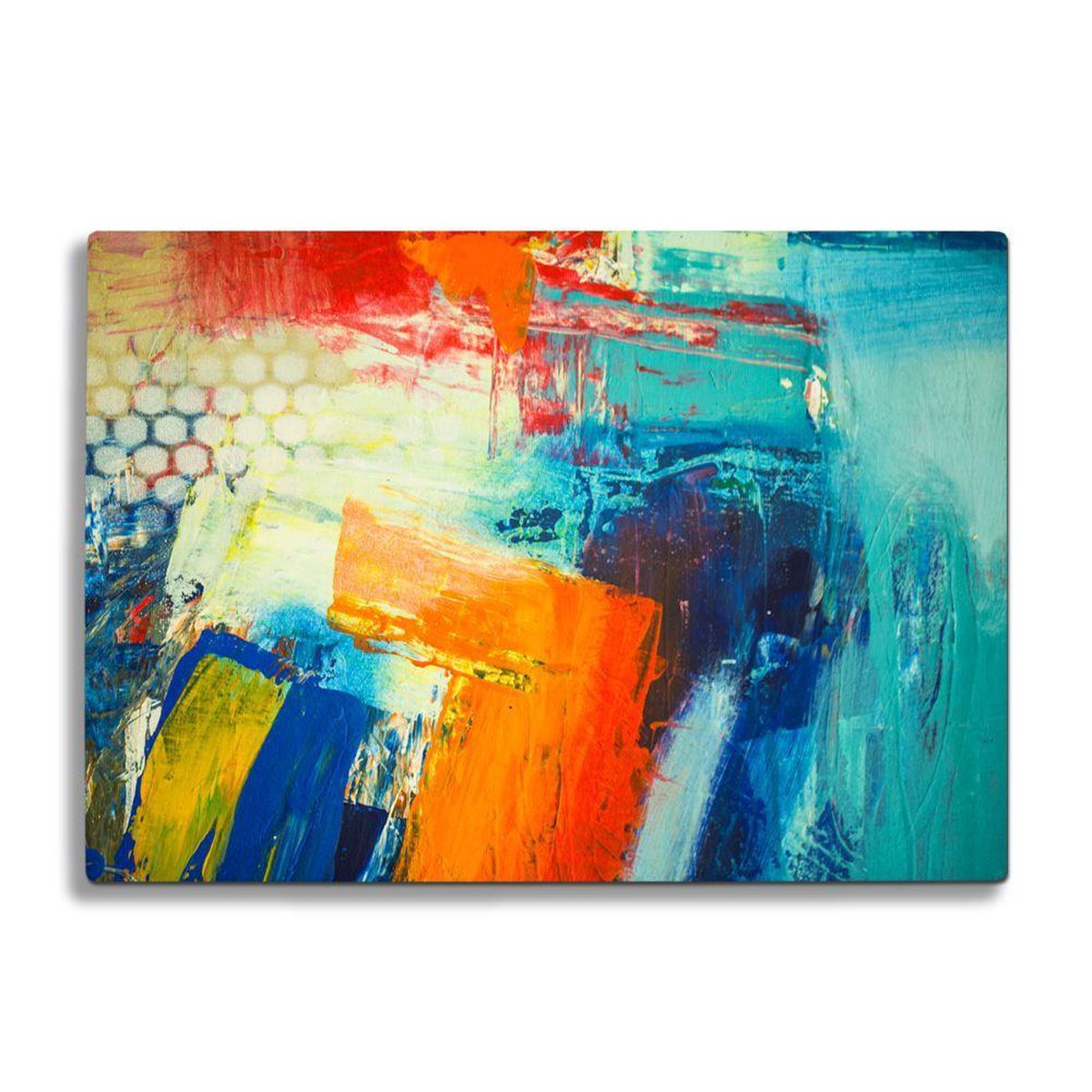 Glassnijplank - Abstract - Kleurrijk - Glazen Snijplanken - 35×25 cm - 4 mm