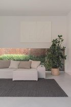 LIGNE PURE Rhytm – vloerkleed – tapijt – handgeweven – wol – eco – modern – Zwart - 170x240