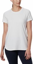 Columbia Firwood Camp Ii Ss Tee Outdoorshirt Dames - White Small Str - Maat M