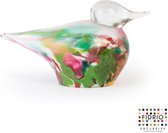 Design beeld Duck - Fidrio MIXED COLOURS - glas, mondgeblazen - hoogte 13 cm