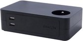 Chacon Desktop multistekker 3 x 16A + 2 x USB, 1.5m, zwart