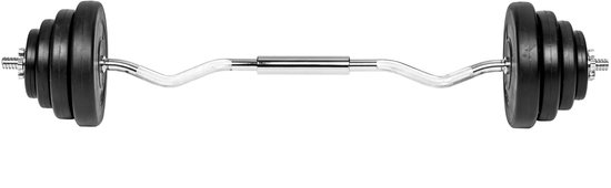 TecTake - Curlstang met gewichten - 402285