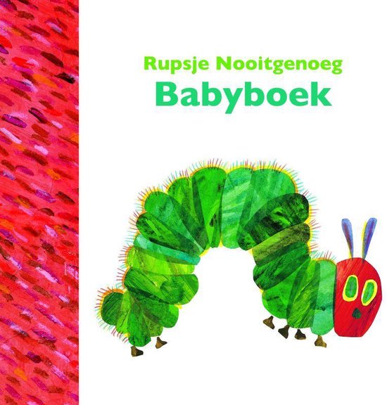 Cover van het boek 'Rupsje Nooitgenoeg Babyboek' van Eric Carle