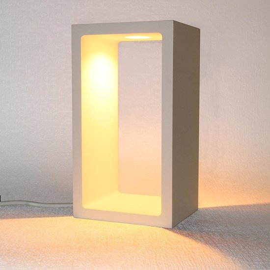 Artdelight - Tafellamp Corridor - Wit - LED 6W 2700K - IP40 - 3-stappen Dimmer