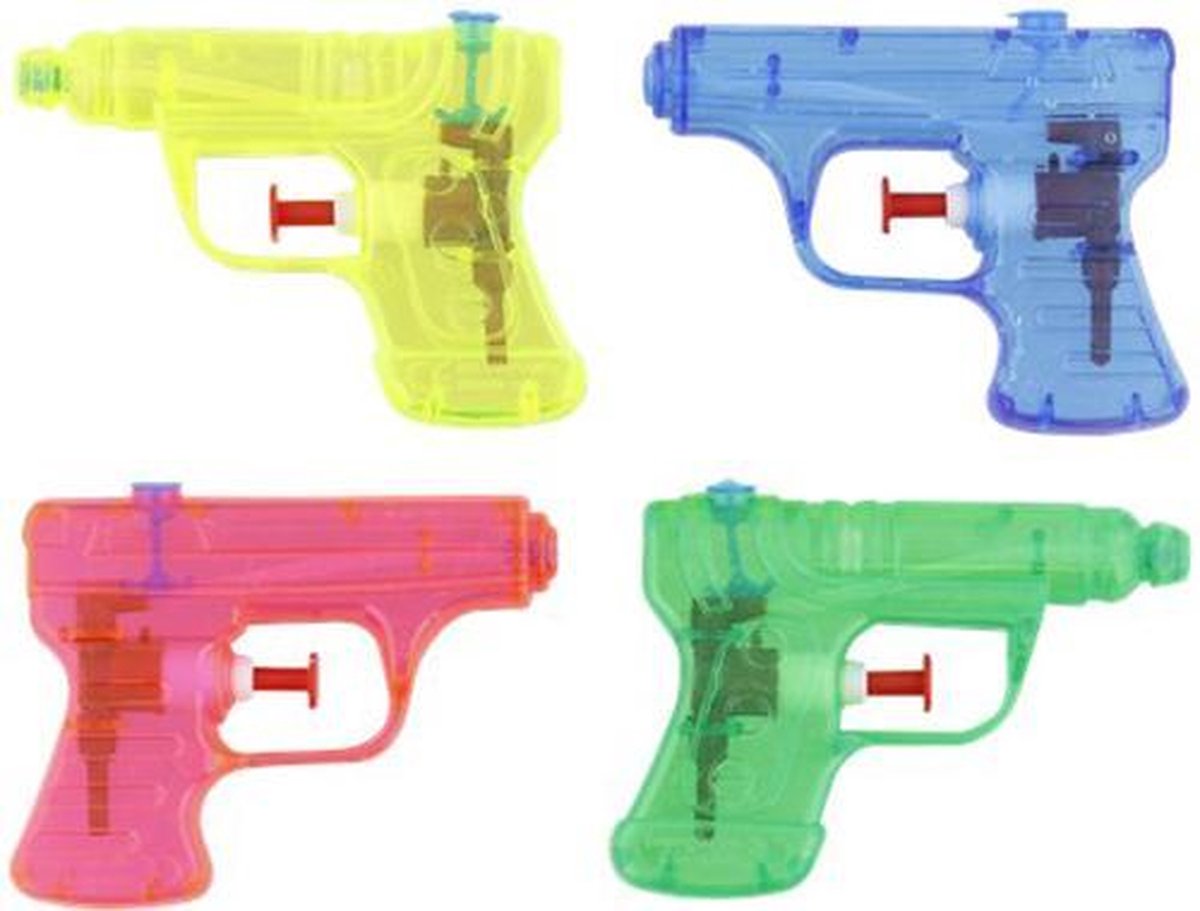 Kleine waterpistolen - Multicolor - Kunststof - set van 4 | bol.com