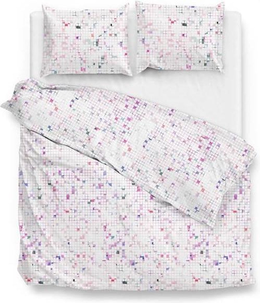 Zo!Home Jamie - Dekbedovertrek - Lits-jumeaux - 260x200/220 cm + 2 kussenslopen 60x70 cm - Pink