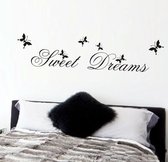 "Sweet Dreams" Quote muur sticker