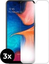 3x Tempered Glass screenprotector - Samsung Galaxy A20