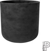 Pottery Pots Bloempot Charlie Black washed-Grijs-Zwart D 32 cm H 31 cm