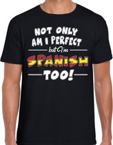 Not only perfect Spanish / Spanje t-shirt zwart voor heren XL
