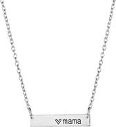 ketting dames | ketting dames met hanger mama | ketting met bar | zilverkleurig | cadeau voor moeder | cadeau voor vrouw | kraamcadeau | moederdagcadeautje