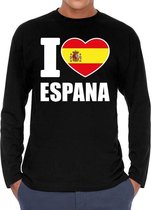 I love Espana long sleeve t-shirt zwart voor heren 2XL