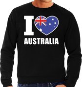 I love Australia sweater / trui zwart voor heren XL