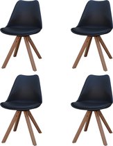 Stoel - Chic - zwart - Prijs per stuk - te bestellen per 4
