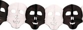 Guirlande de crâne d'Halloween en papier 6 mètres - Fournitures et décorations de fête d'horreur