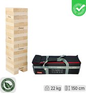 XL Spel blokken Yenga Stapeltoren, tot 150 cm, Hardhout - Eco Top Kwaliteit Klasse en Geweldig