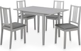 5-delige Eethoek MDF grijs
