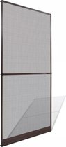Hordeur met scharnieren bruin 100 x 215 cm