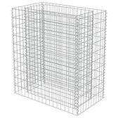 Gabion plantenbak - Gegalvaniseerd staal - Zilver - 90x50x100 cm