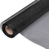 Gaas 150x1000 cm glasvezel zwart