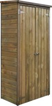 Tuinschuur - FSC grenenhout - Groen - 85x48x177 cm - Milieuvriendelijk