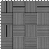 Terrastegels 30x30 cm 1 m² HKC grijs 11 st