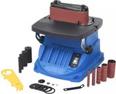 Spil- en bandschuurmachine oscillerend 450 W blauw