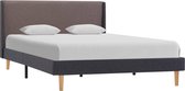Bedframe stof taupe 120x200 cm