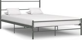 Bedframe metaal grijs 160x200 cm