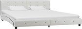 Bedframe kunstleer wit 180x200 cm