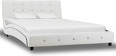 Bedframe kunstleer wit 120x200 cm