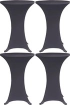 Tafelhoes stretch 4 st 70 cm antraciet