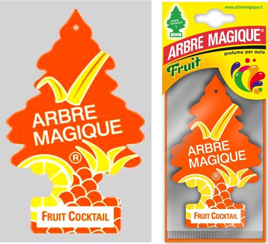 Geurboom Auto Luchtverfrisser Fruit Cocktail -Arbe Magique - Wonderboom