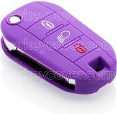 Housse de clé Citroën - Violet / Housse de clé en silicone / Housse de protection pour clé de voiture