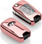 Kia Key Cover - Étui de clé en or rose / TPU / Housse de protection pour clé de voiture