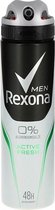 Rexona Deospray Men – Active Fresh 0% Aluminium , 150 ml - 1 stuks
