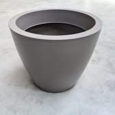 Kunststof planten bak Linea Egg antraciet D40H34 voor binnen en buiten gebruik