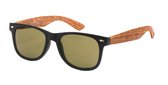 Kost Zonnebril Wayfarer Unisex Geel/zwart (20-189)