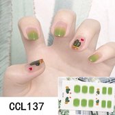 sticker nail art | nagelstickers | 16 stuks van verschillende patroons | Groen | Cactus