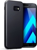 HB Hoesje Geschikt voor Samsung Galaxy A3 2017 - Siliconen Back Cover - Zwart