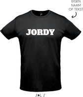 Heren Sportshirt bedrukt met eigen tekst / naam