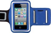Avanca Reflecterende Sportarmband - Waterafstotend - Sleutelgleuf - iPhone 4/4S Blauw