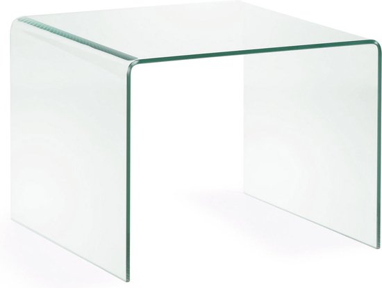 Table basse en verre trempé transparent Burano par