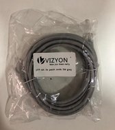 VIZYON 5m RG45 Cat 5 UTP kabel  internet kabel grijs