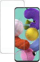 2x Screenprotector Tempered Glass Glazen Gehard Screen Protector 2.5D 9H (0.3mm) - Glasplaatje Geschikt voor: Samsung Galaxy A71