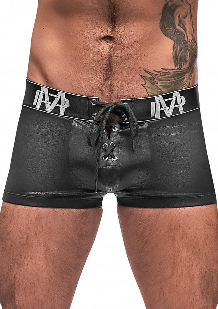 Male Power - Lace Up Short - Black - Maat S