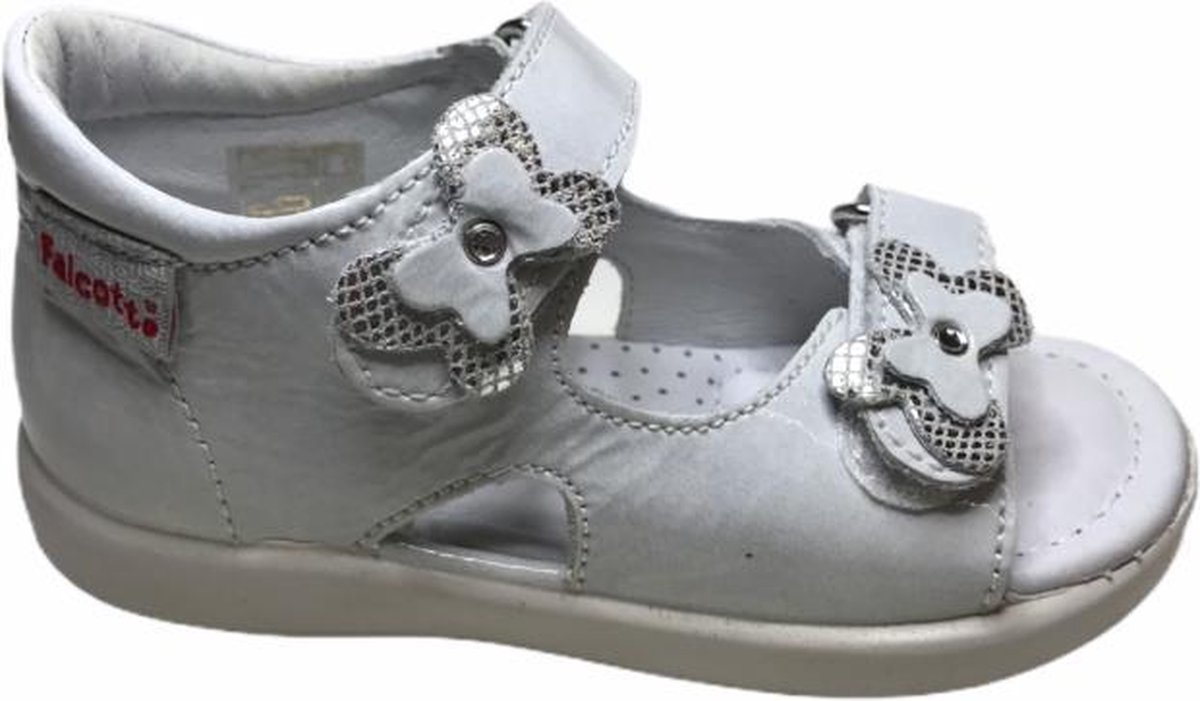 Falcotto velcro strikjes sandalen 1560 lak Wit