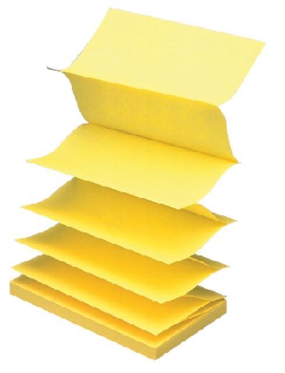 Memoblok 3M Post-it Z-Note R350 76 x 127 mm geel
