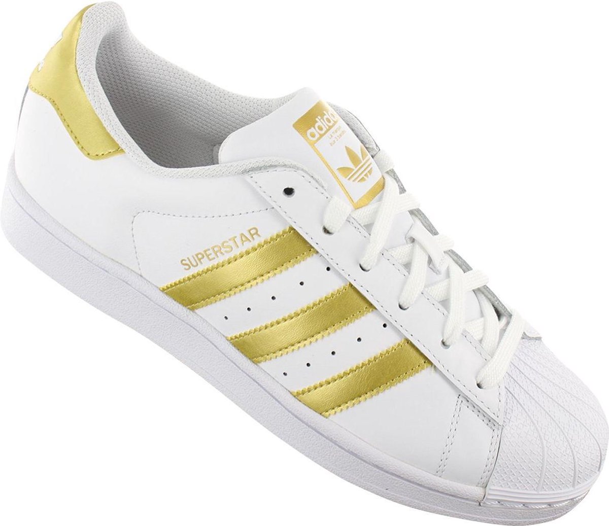 weerstand voordelig fles adidas Originals Superstar BY8757 - Dames Sneakers Schoenen Sportschoenen  Wit-Goud -... | bol.com